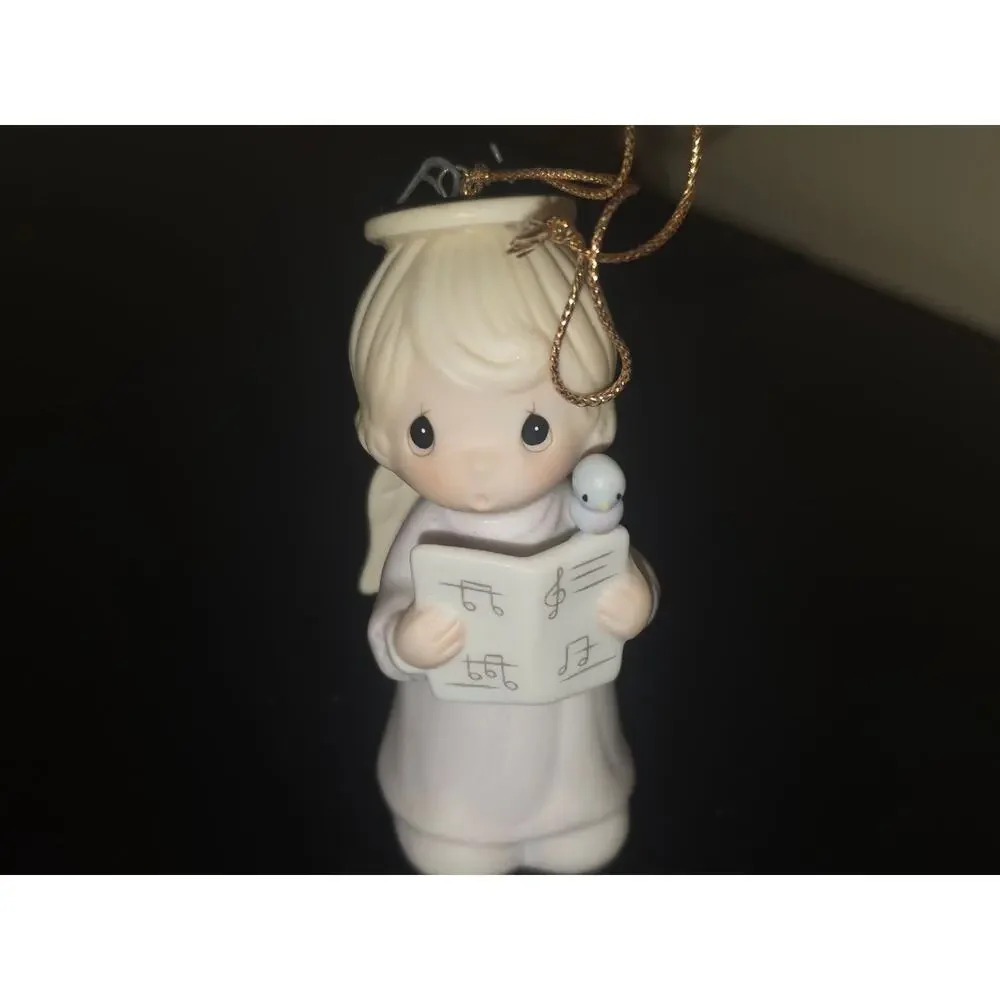Enesco Precious Moments Ornament Let Heaven And Nature Sing Angel E-0532 1983